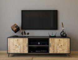 Hanah Home TV Stand Anthracite Oak Venus (854KLN3003)