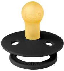 BIBS Suzeta Colour Latex, tetina rotunda, 0 luni +, BIBS (Negru) (100210C)