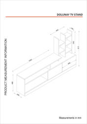 Hanah Home TV Unit White Dolunay - White