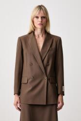 MM6 Maison Margiela sacou cu două rânduri de nasturi pentru femei cu amestec de lână 9BY2-KZDZRA_88X (S52BN0160.M36020)