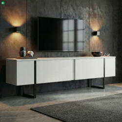 Hanah Home Onera TV-állvány - Fehér, Fekete (8684284243999)