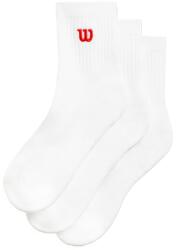 Wilson Șosete Quarter Top Sock 3 Pack Bright White L