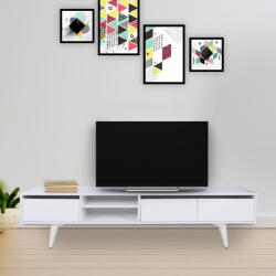 Hanah Home TV Stand White Graz (811MDD3021)