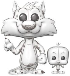 Funko Pop! & Buddy Looney Tunes Sylvester și Tweety - Sketched Deco #2013 Figurina