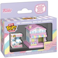 Funko Figurine din vinil Funko Bitty Pop! Towns - Chef Cinnamoroll cu cafeneaua Café Cinnamoroll Figurina