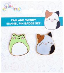  Insigne emailate Fizz Squishmallows - Cam și Wendy, 2 buc