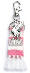 Carat Shop Breloc Liverpool FC cu eșarfă roz-albă și Liver bird (LFCBH003)