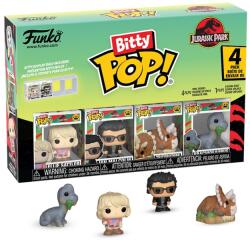 Funko Bitty Pop! Jurassic Park 4-Pack Series 1 - Ellie Sattler, Ian Malcolm, triceratops și brahiozaur Figurina