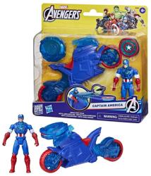  Figurină Captain America Hasbro cu vehicul Shield-Shot Cycle - 10 cm (G0889) Figurina