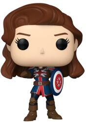 Funko Figurină din vinil Funko Pop! Marvel What If. . . ? - Captain Carter (Special Edition) #1468 cu cap mobil Figurina
