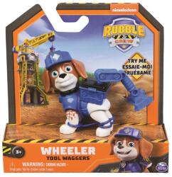  Figurină Spin Master PAW Patrol: Rubble & Crew - Wheeler Tool Waggers Action Pup (20148306) Figurina