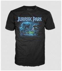 Funko Tricou Funko Pop! Jurassic Park - T-Rex cu Jeep - negru, M (82743)