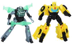 Hasbro Figurine Hasbro Transformers: EarthSpark Cyber-Combiner Bumblebee și Mo Malto (F8439) Figurina