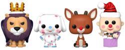 Funko Pocket Pop! Rudolph the Red-Nosed Reindeer - Happy Holidays, set de 4 figurine din vinil Figurina