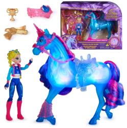  Set păpușică și unicorn Spin Master Unicorn Academy Train & Glow River - Isabel și River (6075347) Figurina