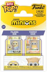 Funko Figurine de colecție Funko Bitty Pop! Minions - Pajama Bob și Tourist Dave, 2 buc Figurina