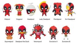  Marvel Deadpool 3D habszivacs táskadísz - 3. sorozat (68595)