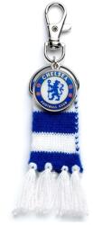  Chelsea FC kulcstartó - kék-fehér sál és címer (CFCBH002)