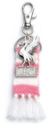 Carat Shop Liverpool FC kulcstartó rózsaszín-fehér sállal és Liver birddel (LFCBH003)