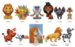  Monogram Disney The Lion King - 3D habfigura táskacsipeszen, véletlenszerű motívum (85665)