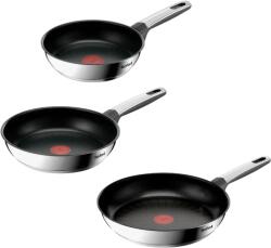 Tefal Set de tigăi EMOTION+ 20 + 24 + 28 cm, set de 3 buc, titan, Tefal (TEF2100145552)