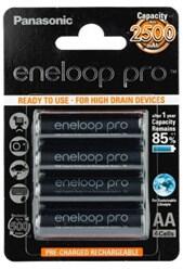 Panasonic Eneloop Pro 4xAA 2500mAh (BK-3HCDE/4BE)