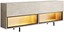 Hanah Home TV Stand Travertine Ekol Down - Travertine