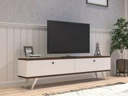 Hanah Home TV Stand White walnut Paris - White, Walnut (835PUQ3021)