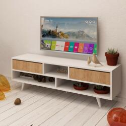 Hanah Home TV Stand Oak White Angola (811MDD3002)