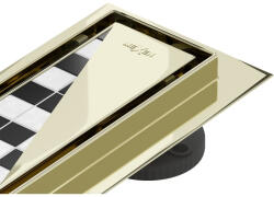 Mexen Flat M13 vonalmenti zuhanyfolyóka 80 cm, arany (1510080-15)
