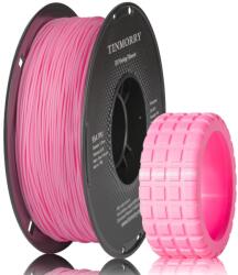 TINMORRY TPU Filament 1.75 mm, TPU 95A Rugalmas 3D Nyomtató Filament Fényes Felülettel, FDM Nyomtatókhoz, 1 kg Orsó, Halvány Rózsaszín