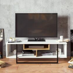 Hanah Home TV-állvány Fehér Fekete Tölgy Asal (120) - Fehér, Ud, Fekete (875ZNA3046)