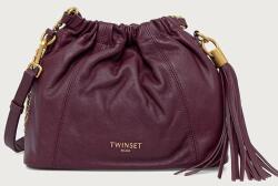 Twinset női bőr zsák - burgundia Univerzális méret