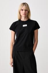 MM6 Maison Margiela női pamut póló - fekete S - answear - 66 990 Ft