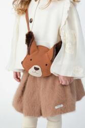 Donsje keresztpántos táska gyerek bőr Britta Exclusive Purse Fluffy Squirrel - barna Univerzális méret