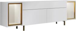 Hanah Home Zenith TV állvány, fehér, arany