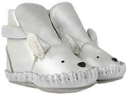 Donsje bébi bőr cipő Smikki Booties Polar Fox - ezüst 17/18
