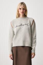 MM6 Maison Margiela pulóver női gyapjúval - szürke S - answear - 207 990 Ft