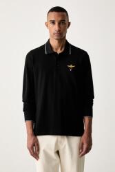 Aeronautica Militare hosszúujjú férfi pamut - fekete L - answear - 29 990 Ft