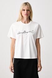 MM6 Maison Margiela női pamut póló - fehér S - answear - 87 990 Ft
