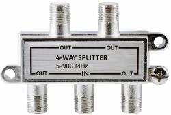  ZLA0637J Koax kábel elosztó, splitter, F csatlakozós, 4 kimenet, 5-900MHz