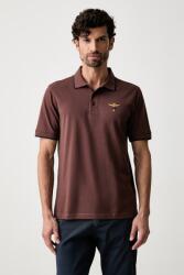 Aeronautica Militare férfi pamut póló - barna L - answear - 24 990 Ft