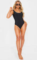 Prettylittlething Fekete Sima Egyrészes Fürdőruha Prettylittlething 38