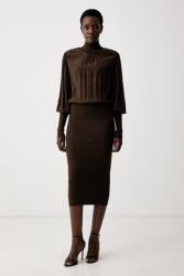 TWINSET ruha viszkózzal - barna M