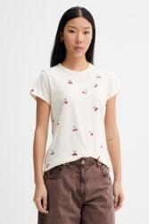 rag & bone t-shirt női pamut - bézs XL