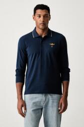 Aeronautica Militare hosszúujjú férfi pamut - sötétkék XL - answear - 29 990 Ft