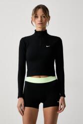 Nike hosszú ujjú edzős pulóver női One Fitted - fekete M