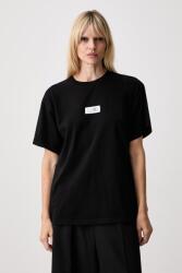 MM6 Maison Margiela női pamut póló - fekete M - answear - 66 990 Ft