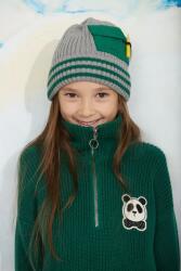 Mini Rodini beanie gyerek pamut - szürke 56/58