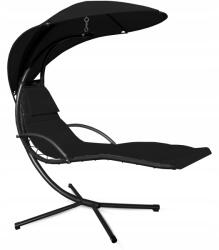 AGA Kerti függőágy tetővel Fekete (MR4402-BLACK)